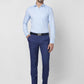 Park Avenue Men Blue Stripe Slim Fit Cotton Shirt