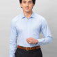 Raymond Men Blue Stripe Modern Fit Cotton T-Shirt