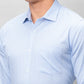 Raymond Men Blue Stripe Modern Fit Cotton T-Shirt