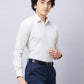 Park Avenue Men Orange Stripe Super Slim Fit Cotton Blend Shirt