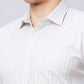 Park Avenue Men Orange Stripe Super Slim Fit Cotton Blend Shirt