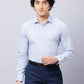 Park Avenue Men Red Stripe Super Slim Fit Cotton Blend Shirts