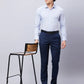 Park Avenue Men Red Stripe Super Slim Fit Cotton Blend Shirts