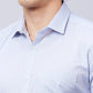 Park Avenue Men Red Stripe Super Slim Fit Cotton Blend Shirts