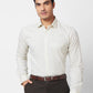 Park Avenue Men White Solid Slim Fit Cotton Blend Shirt