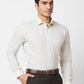 Park Avenue Men White Solid Slim Fit Cotton Blend Shirt