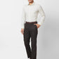 Park Avenue Men White Solid Slim Fit Cotton Blend Shirt