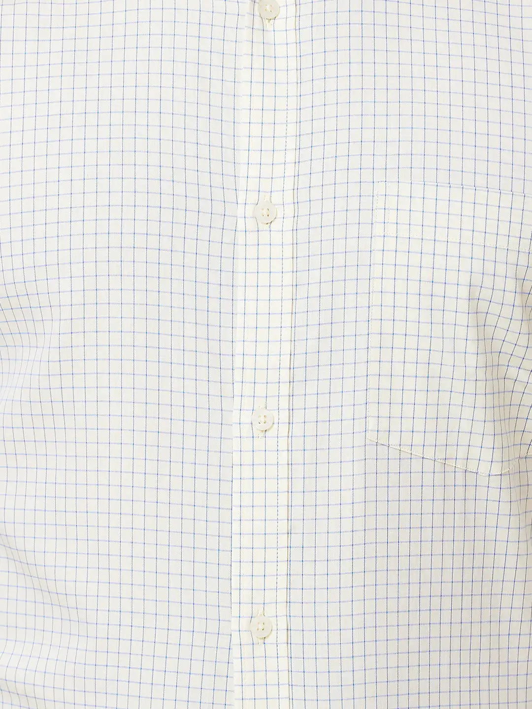 Park Avenue Men White Solid Slim Fit Cotton Blend Shirt