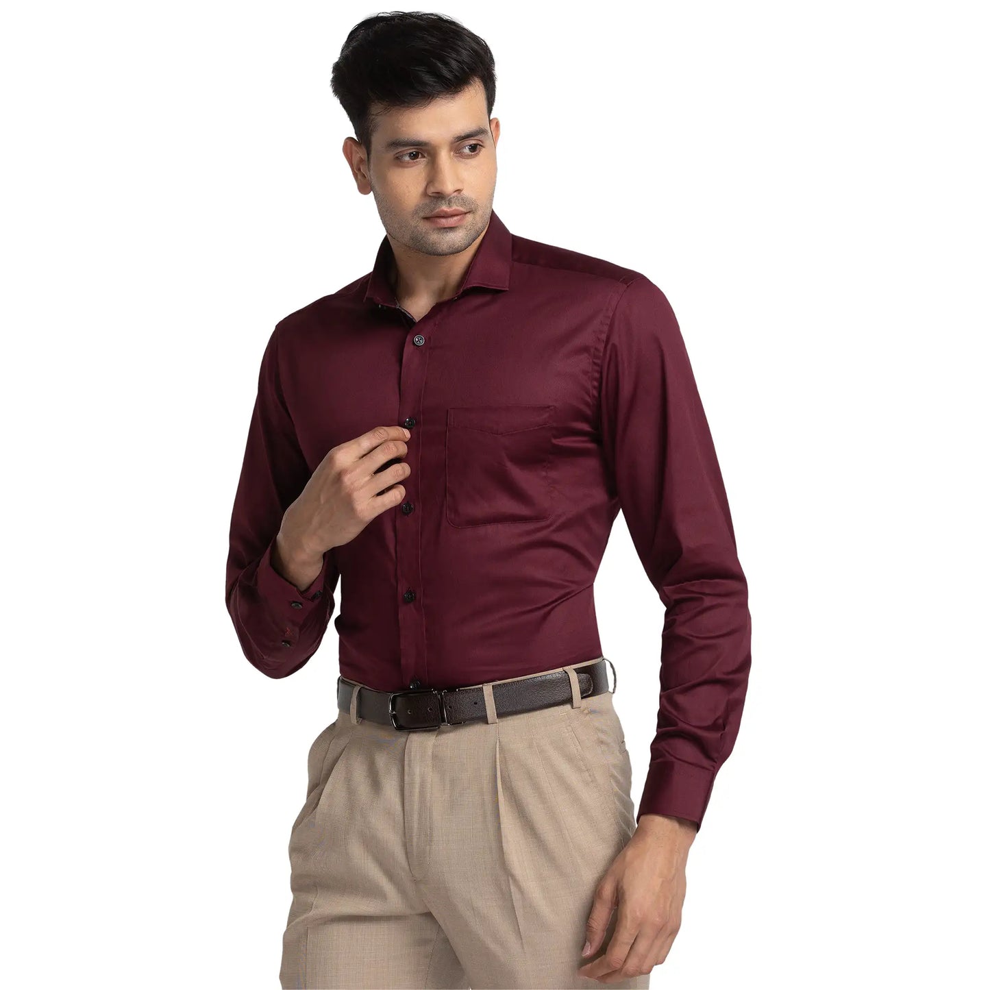 Men Slim Fit Blue Bundi