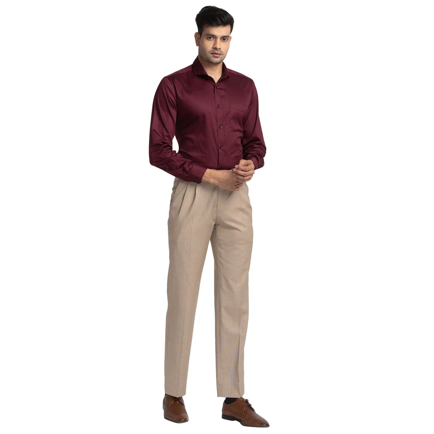 Men Slim Fit Blue Bundi