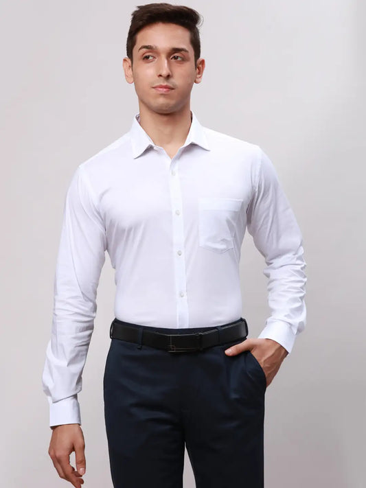 Men Blue Super Slim Fit Checks Cotton Shirts