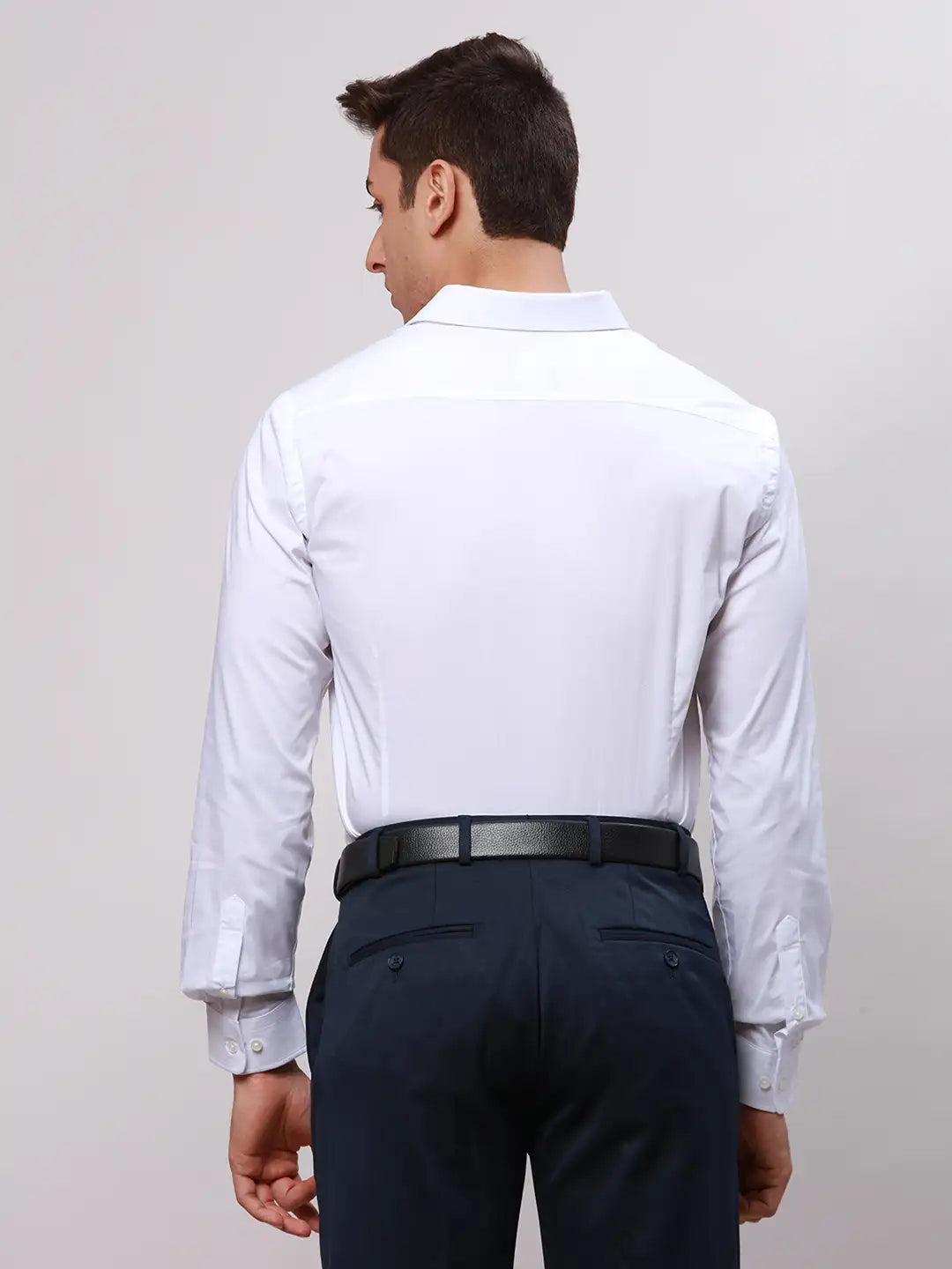 Men Blue Super Slim Fit Checks Cotton Shirts