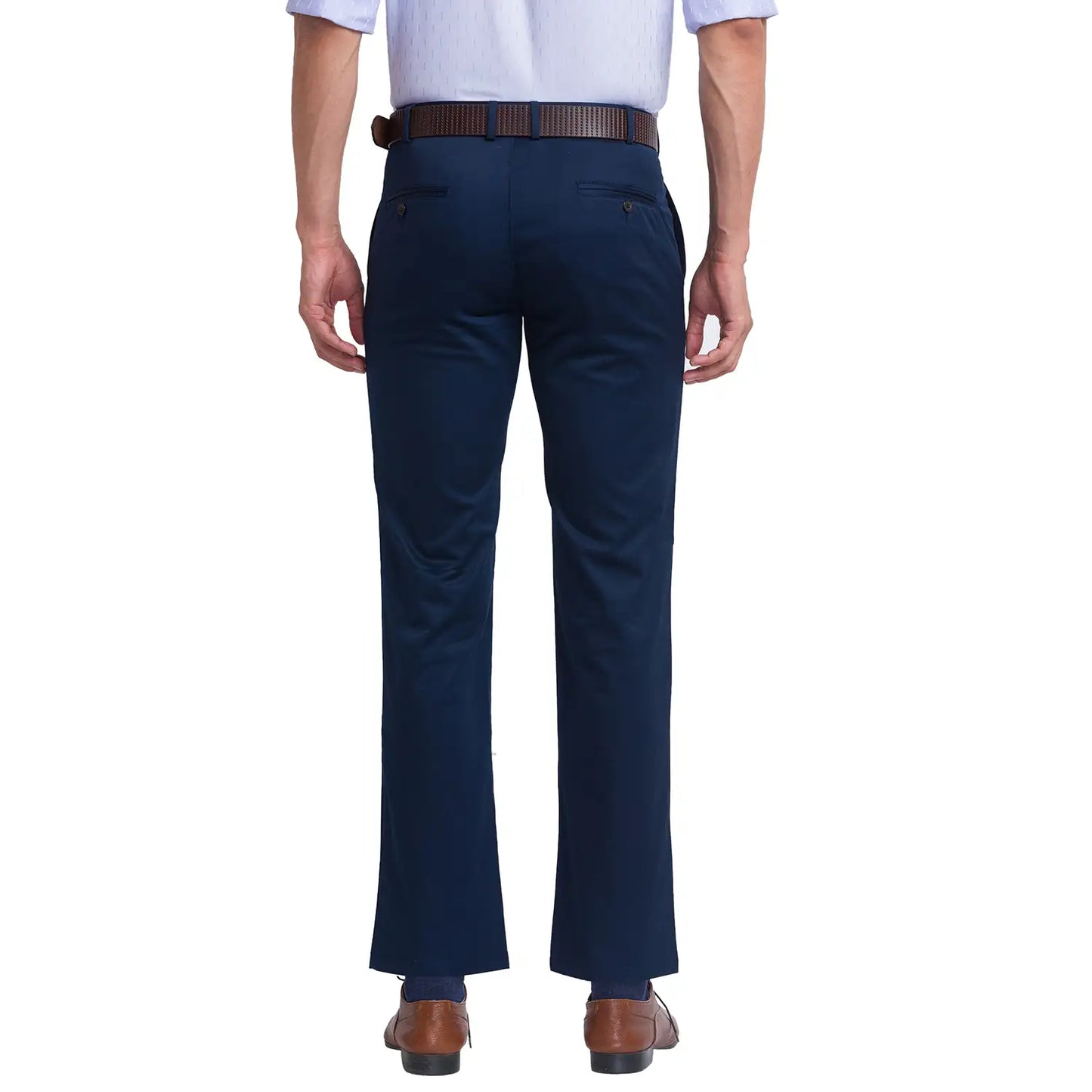 Men Super Slim Fit Fawn Chinos & Trouser