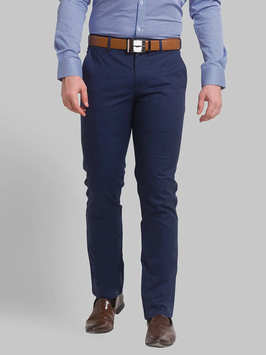 Men Super Slim Fit Fawn Chinos & Trouser