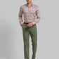 Men Regular Fit Blue Chinos & Trouser