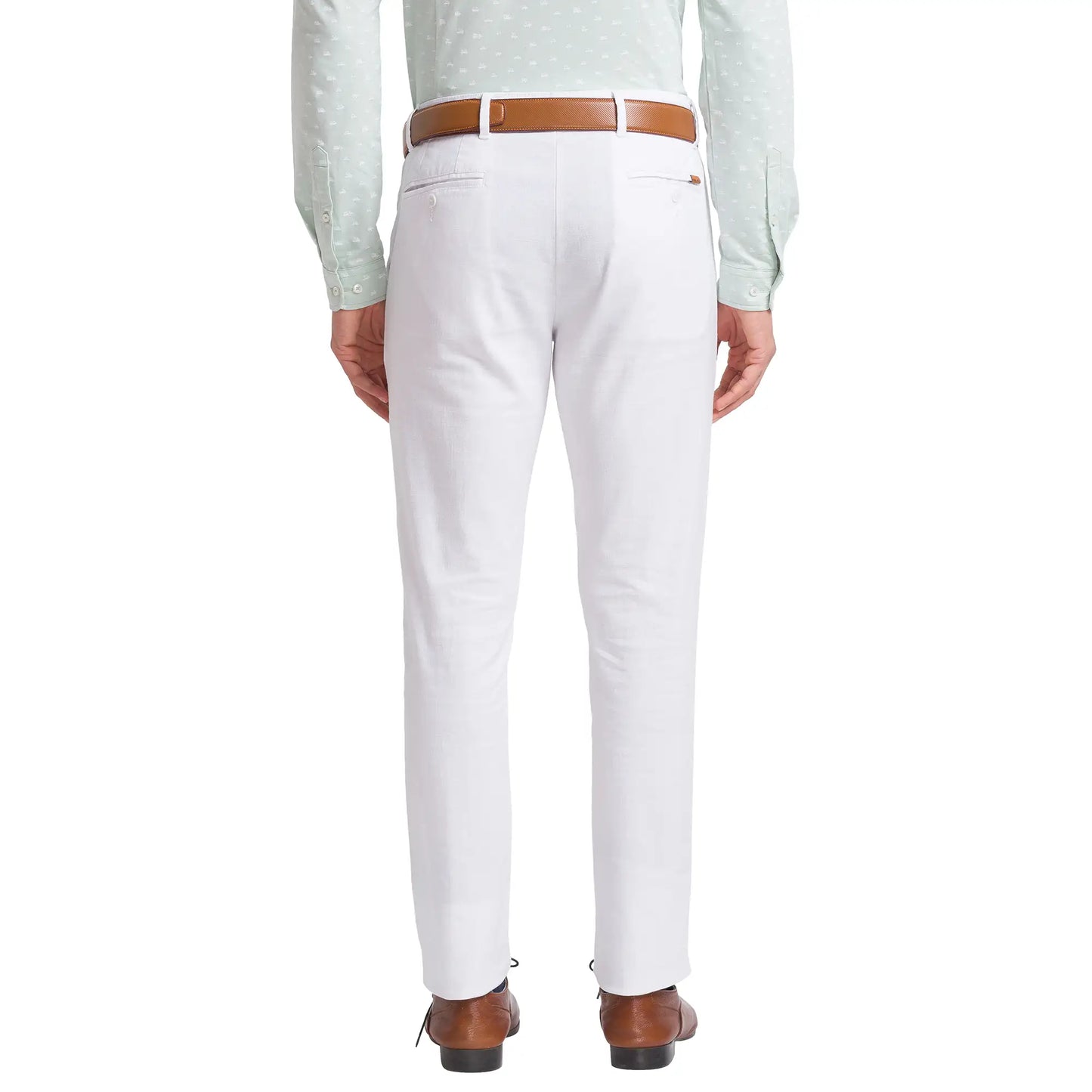 Men Regular Fit Blue Chinos