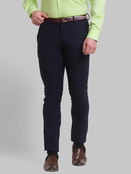 Men Regular Fit Khaki Chinos & Trouser
