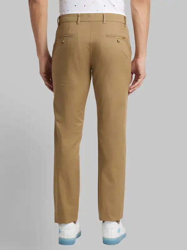 Men Regular Fit Blue Chinos