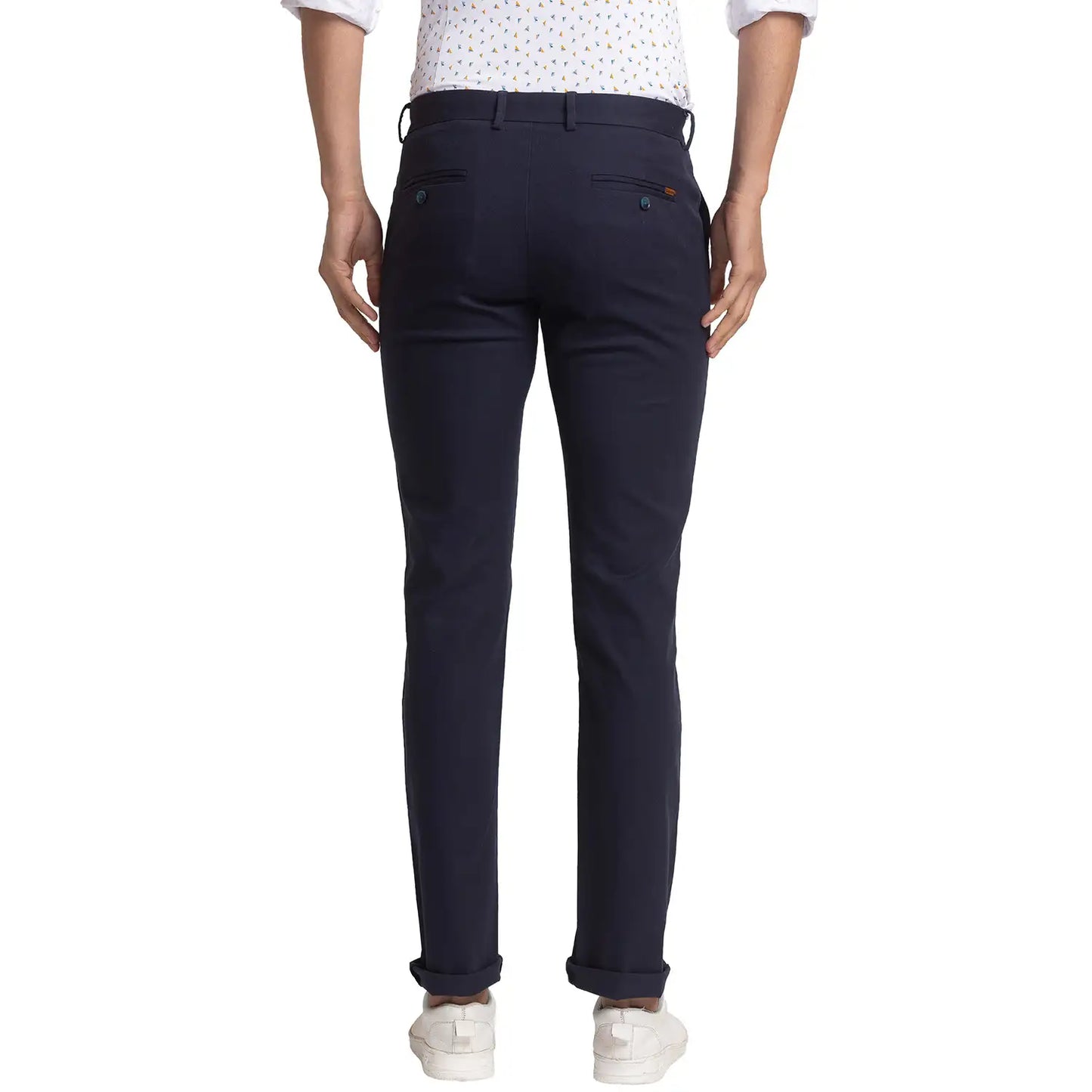 Men Regular Fit Brown Chinos