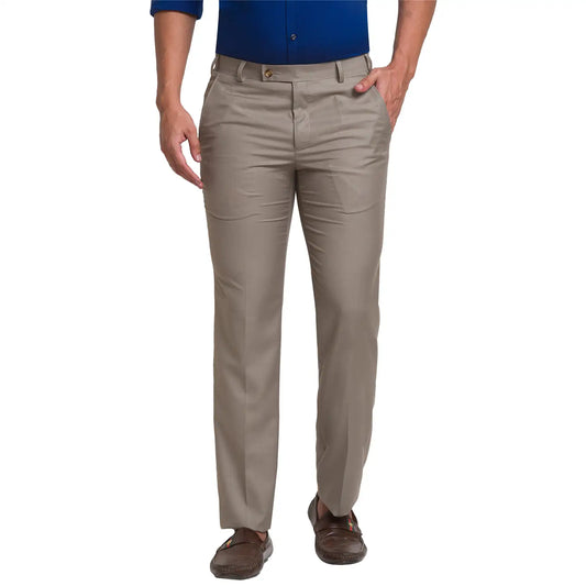 Men Slim Fit Dark Blue Trouser