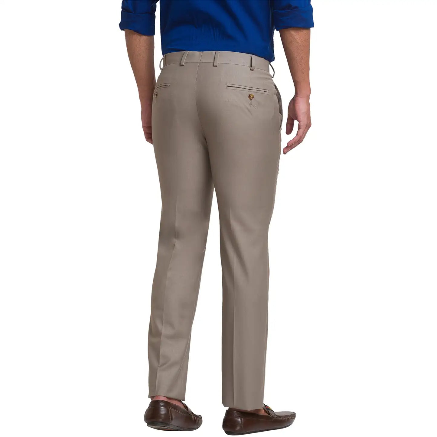 Men Slim Fit Dark Blue Trouser