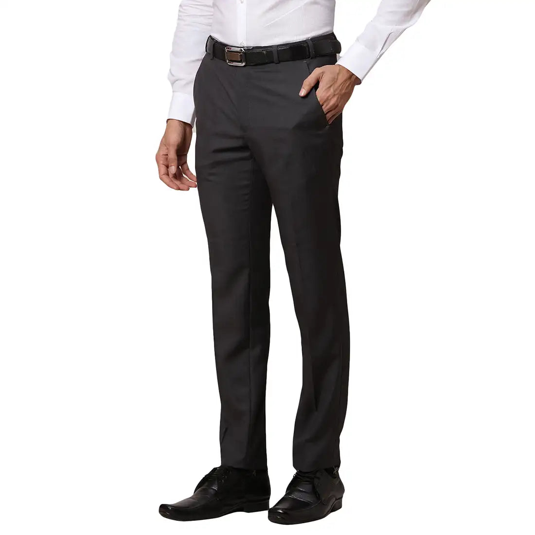 Men Super Slim Fit Blue Trouser