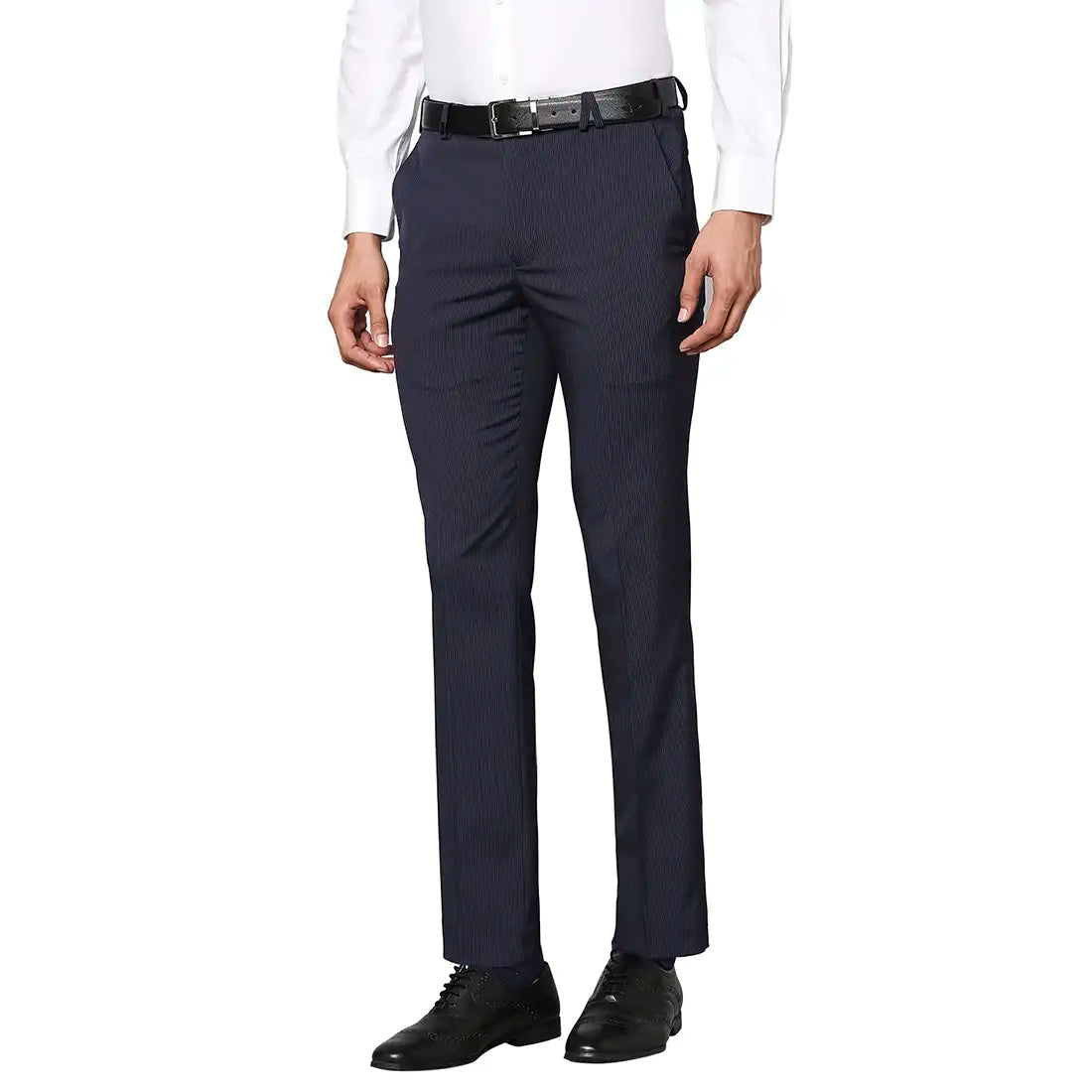 Men Slim Fit Dark Grey Trouser