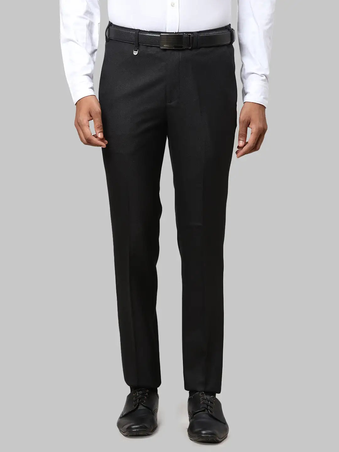 Men's Black Relaxed Fit Trouser