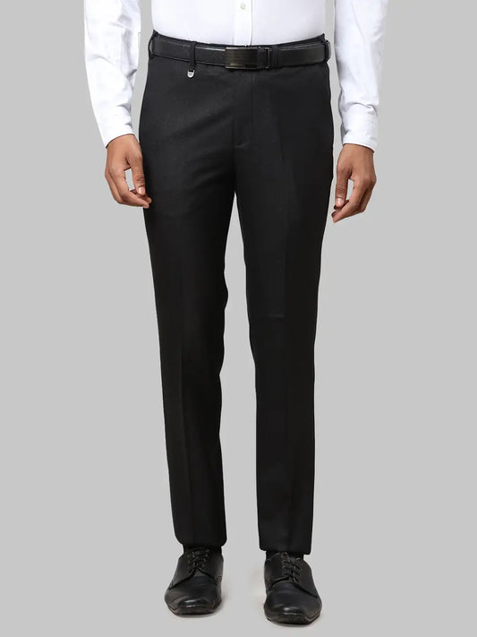 Men Slim Fit Blue Trouser