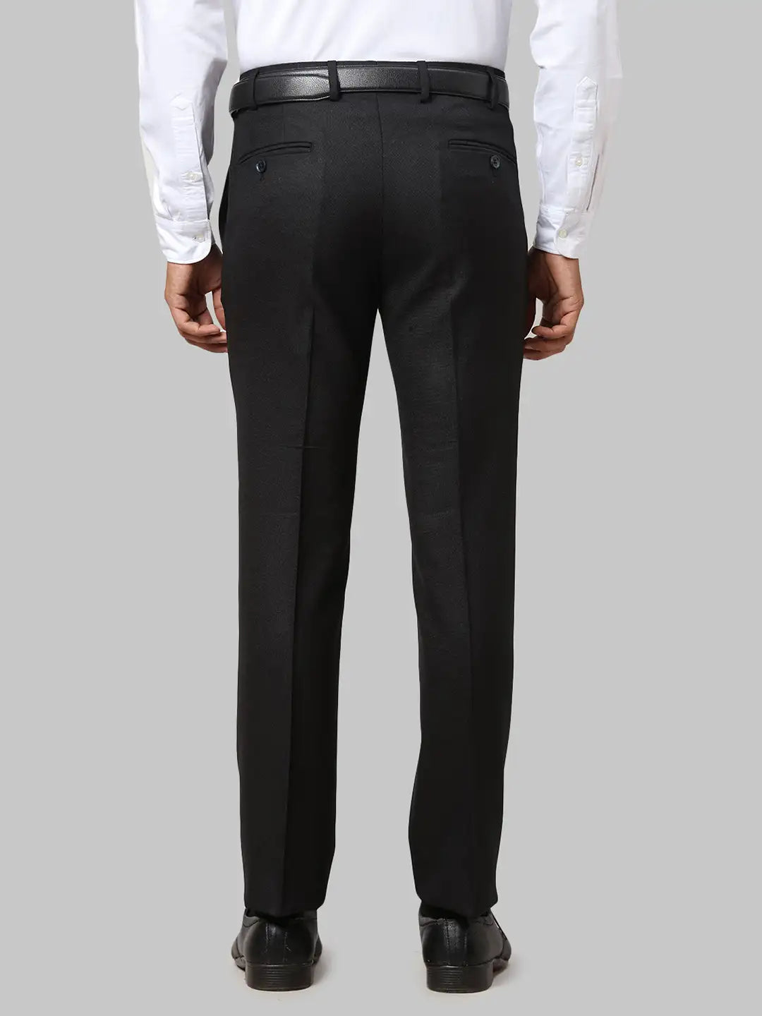 Men Slim Fit Blue Trouser