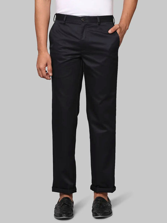 Men Super Slim Fit Dark Green Chinos