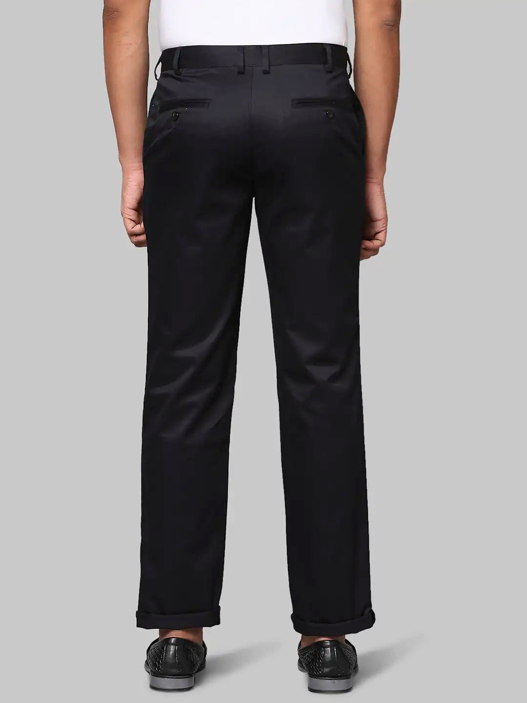 Men Super Slim Fit Dark Green Chinos