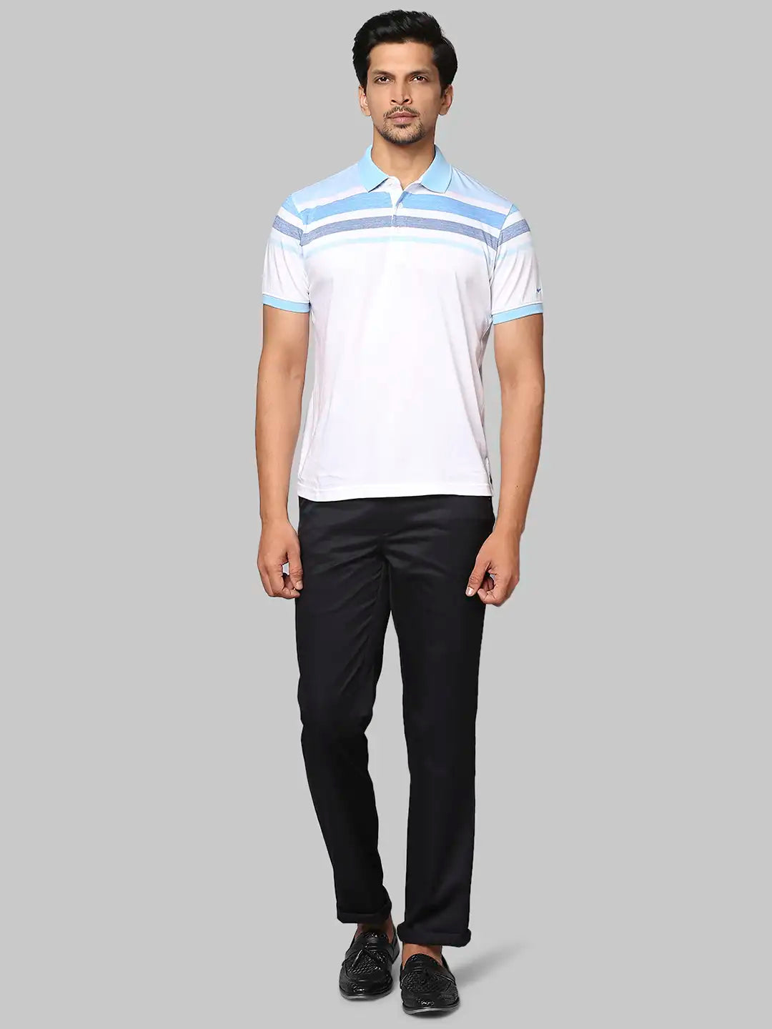 Men Super Slim Fit Dark Green Chinos