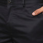 Men Super Slim Fit Dark Green Chinos