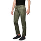 Men Super Slim Fit Dark Brown Chinos