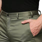Men Super Slim Fit Dark Brown Chinos