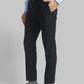 Men Black Super Slim Fit Checks Small Polyester Blend Trouser