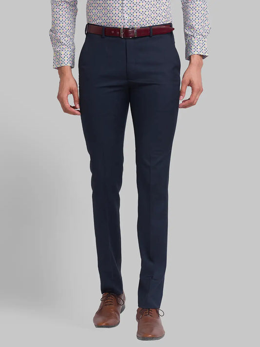 Men Super Slim Fit Grey Chinos & Trouser