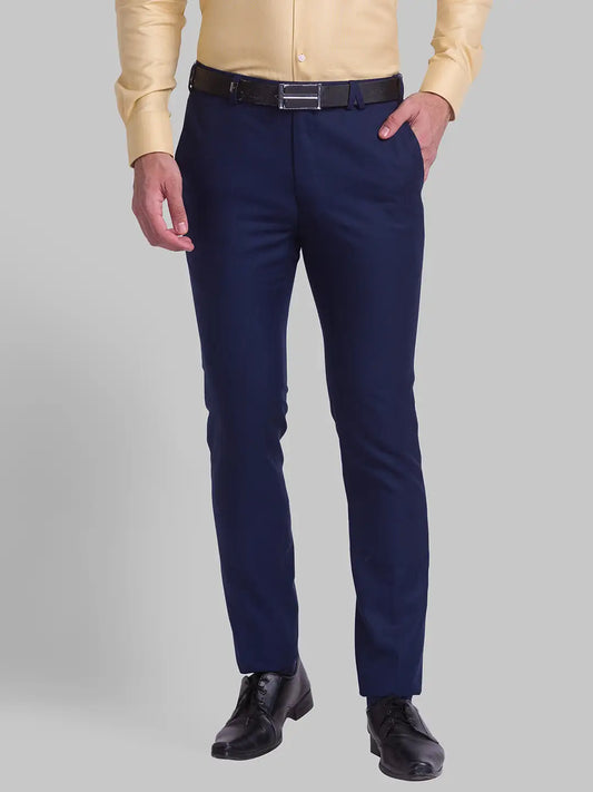 Men Super Slim Fit Green Chinos & Trouser