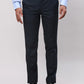 Park Avenue Men Blue Checks Super Slim Fit Polyester Blend Trousers