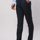 Park Avenue Men Blue Checks Super Slim Fit Polyester Blend Trousers