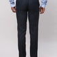 Park Avenue Men Blue Checks Super Slim Fit Polyester Blend Trousers