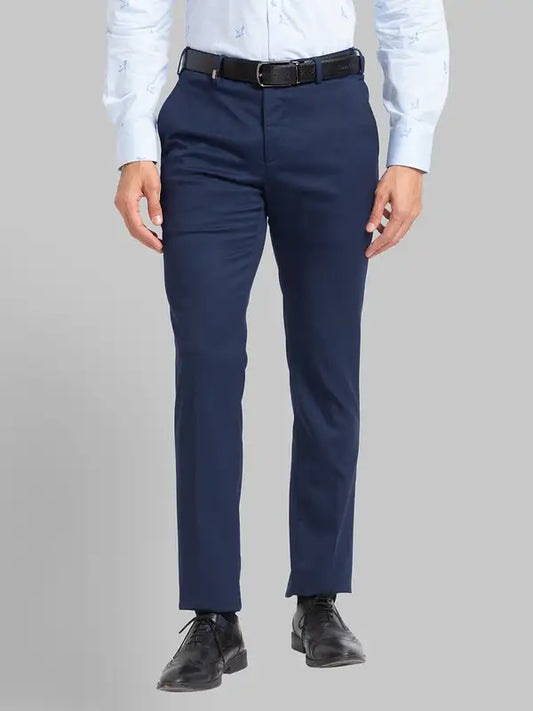 Men Super Slim Fit Grey Trouser