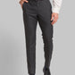 Park Avenue Men Black Structure Slim Fit Polyester Blend Trousers