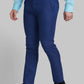 Men Grey Super Slim Fit Structure Polyester Blend   Trouser