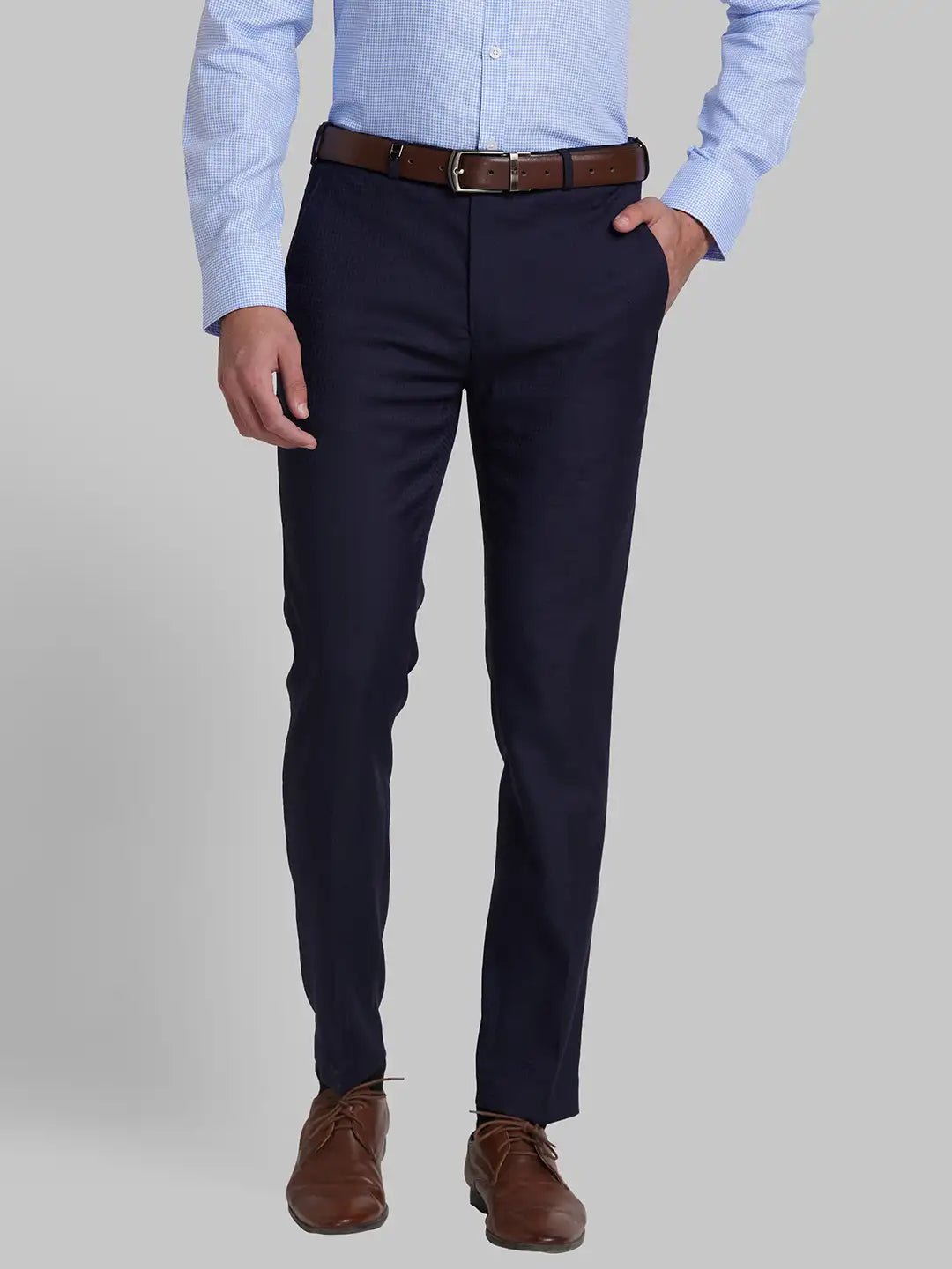 Men Super Slim Fit Black Trouser