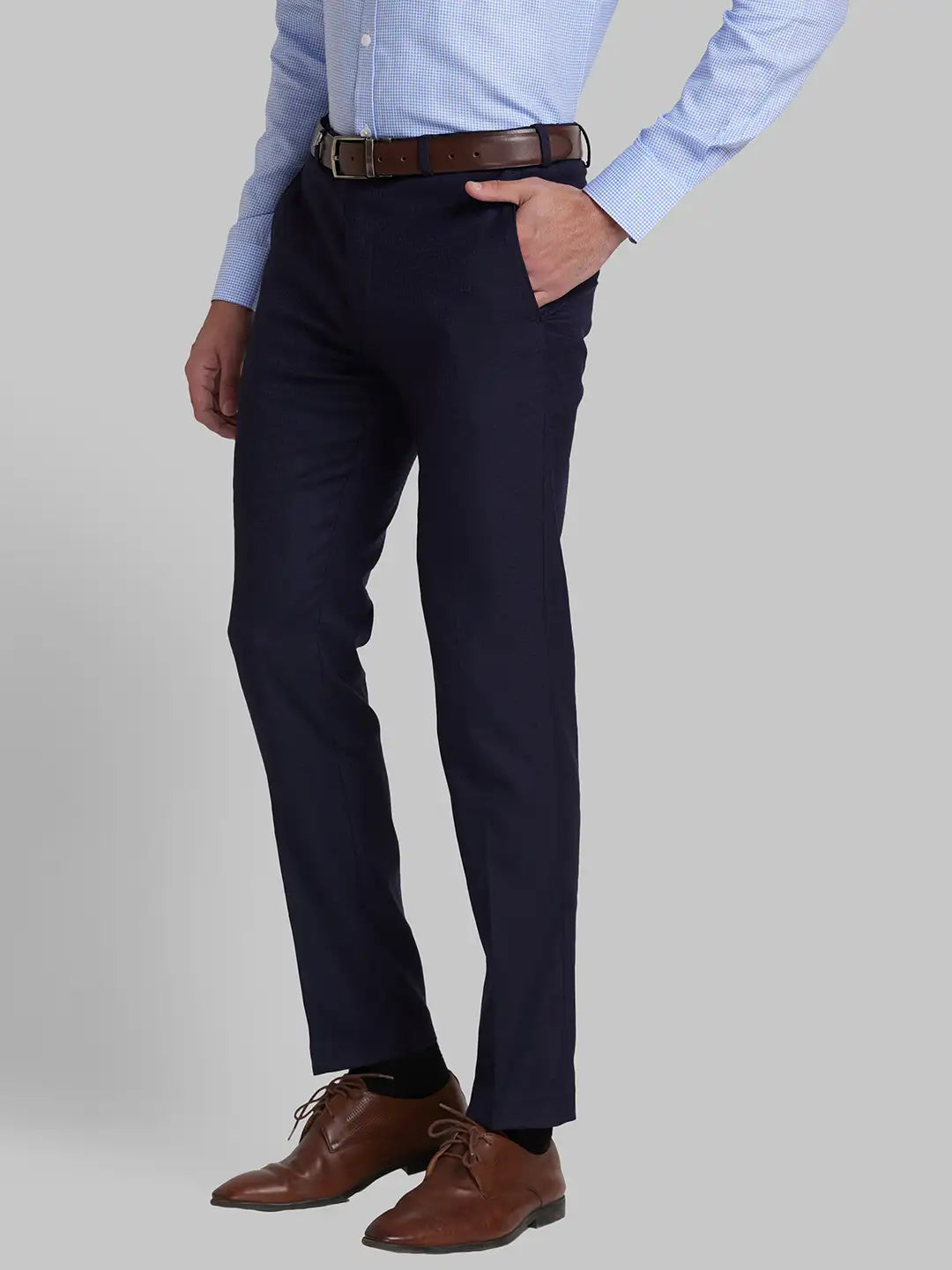 Men Super Slim Fit Black Trouser