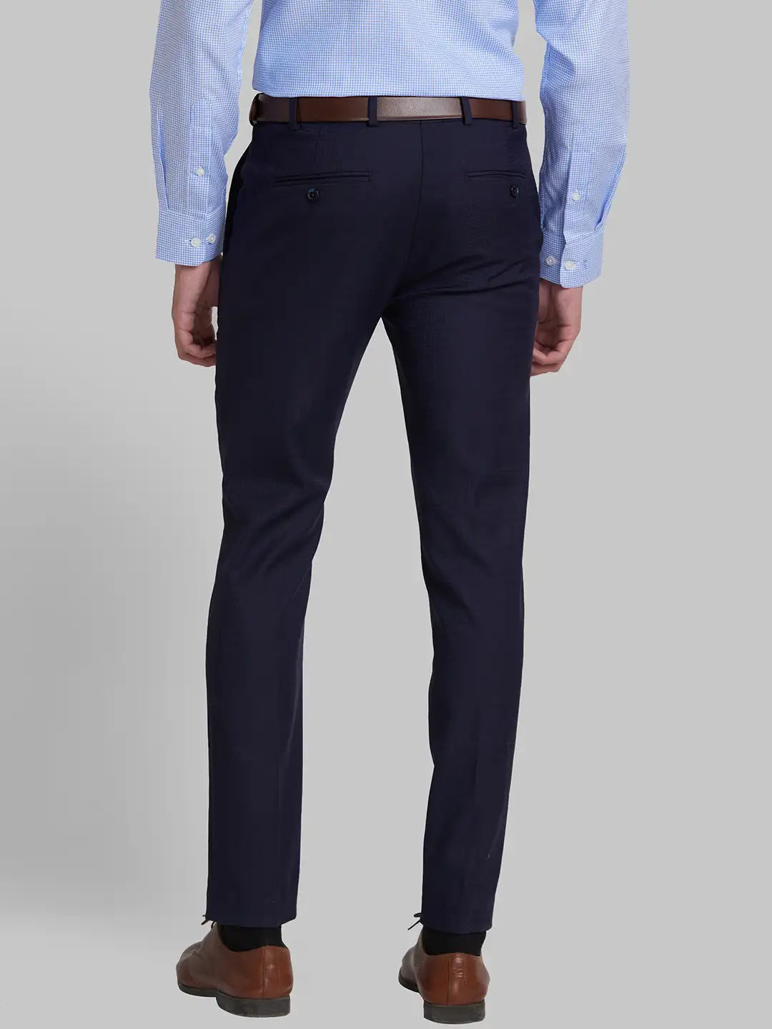 Men Super Slim Fit Black Trouser