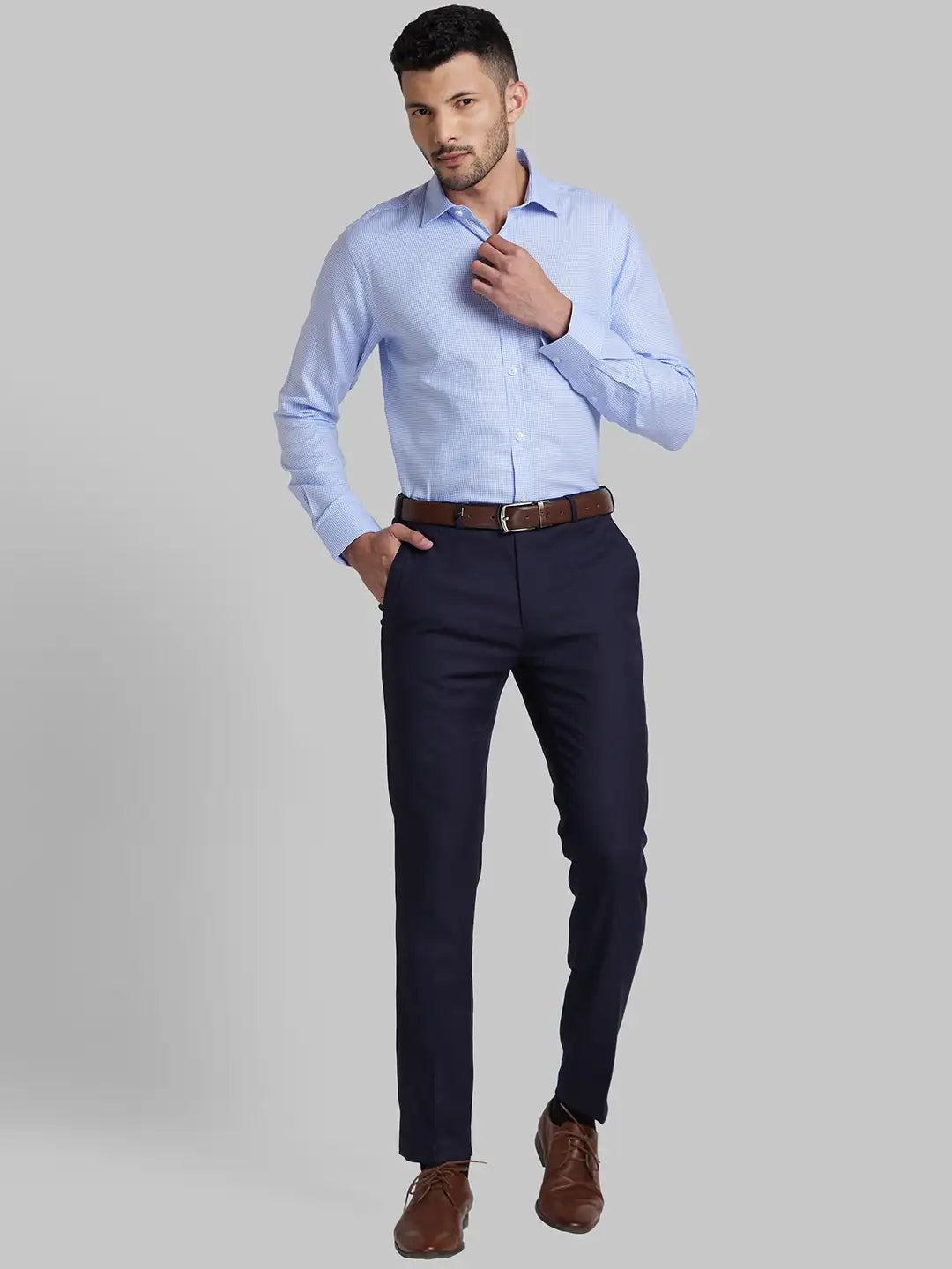 Men Super Slim Fit Black Trouser