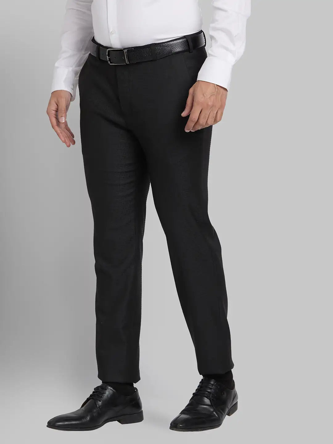 Men Super Slim Fit Grey Trouser
